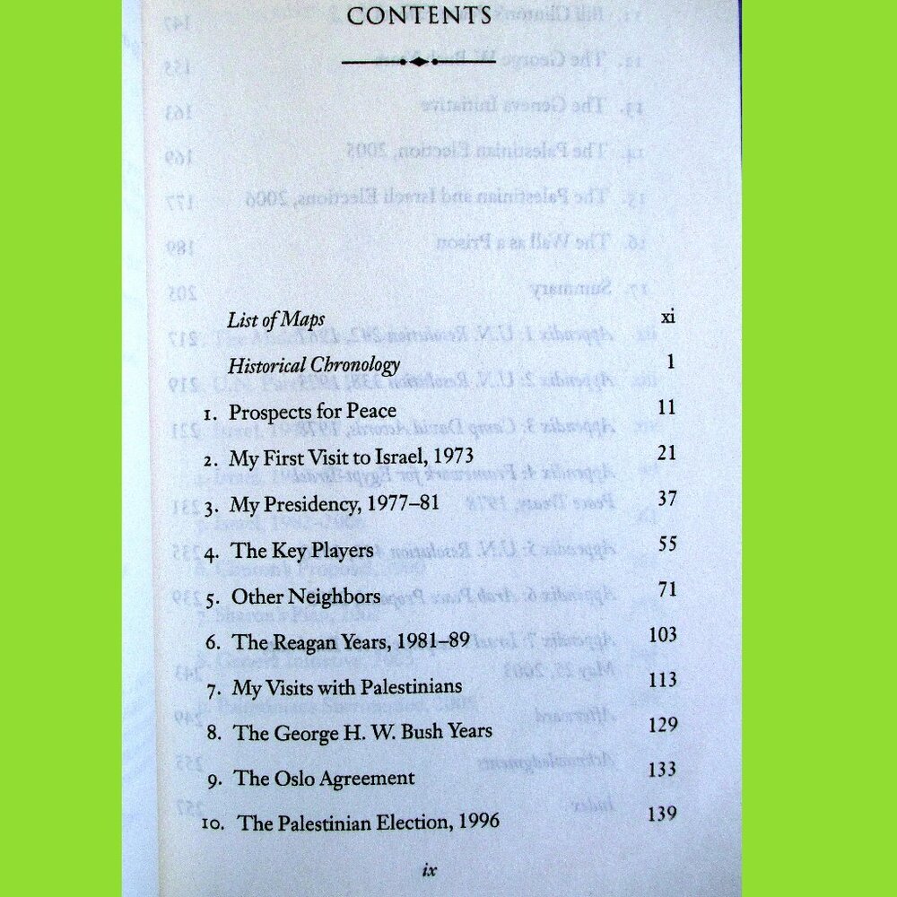 Book - Jimmy Carter's Palestine: Peace Not Apartheid - Picture 12 of 16